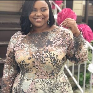 Detailed unique prom dress